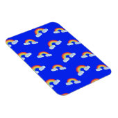 雲の模様が描かれた可愛い虹 マグネット (右側)