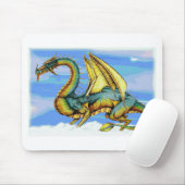 雲の歩行者を打ちつけて下さい マウスパッド (マウス)