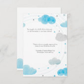 雲の死別のサンキューカード サンキューカード (正面/裏面)