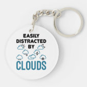 雲の気象に容易に気を取られる キーホルダー (裏面)