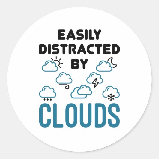 雲の気象に容易に気を取られる ラウンドシール (正面)