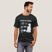 雲の気象気象の種類 Tシャツ (正面フル)