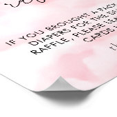 雲の水彩9おむつラッフル ポスター (角)