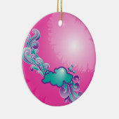 雲の渦巻のオーナメント セラミックオーナメント (右)