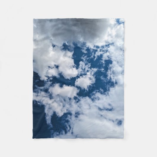 雲の渦 フリースブランケット (正面)