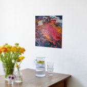 雲の溶岩の旋回絵を描 箔ポスター (レイダウン (キッチン))