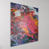 雲の溶岩の旋回絵を描 箔ポスター (レイダウン)