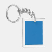 雲の澄ん無い青空が一面に広がる キーホルダー (正面左)