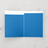 雲の澄ん無い青空が一面に広がる 箔グリーティングカード (内側レイダウン)