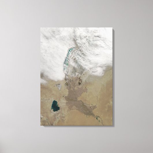 雲の特徴的な線 キャンバスプリント (正面)