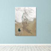 雲の特徴的な線 キャンバスプリント (インサイチュ (ウッドフロア))