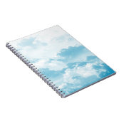 雲の空の漫画のベクトルイメージ ノートブック (右側)