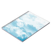 雲の空の漫画のベクトルイメージ ノートブック (左側)