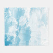 雲の空の漫画のベクトルイメージ フリースブランケット (正面(横))