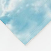 雲の空の漫画のベクトルイメージ フリースブランケット (角)