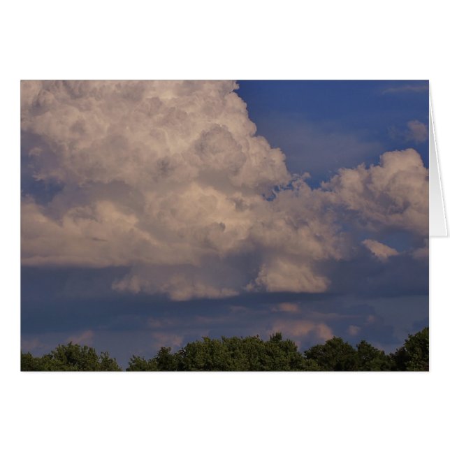 雲の空白のなカード (正面横)