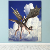 雲の竜の音楽 キャンバスプリント (インサイチュ (ウッドフロア))