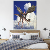 雲の竜の音楽 キャンバスプリント (インサイチュ (寝室))