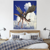 雲の竜の音楽 キャンバスプリント (インサイチュ (寝室))