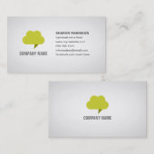 雲の編集可能ロゴの計算の名刺 名刺 (正面/裏面)