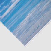 雲の縞が付いている青空 薄葉紙 (詳細)