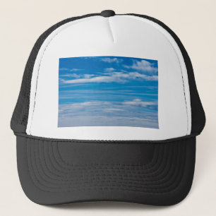 雲の縞のある青い空 キャップ