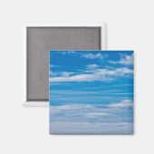 雲の縞のある青い空 マグネット (正面/裏面)