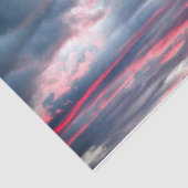 雲の美しいピンクの白い青空 薄葉紙 (詳細)
