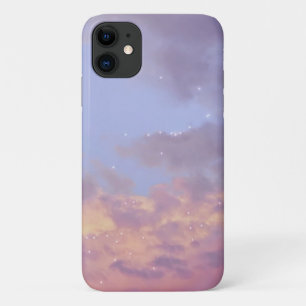 雲の美しい空パステルスターライトサンセット iPhone 11 ケース