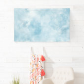 雲の背景 – 雲の中で頭 横断幕 (インサイチュ)