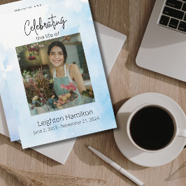 雲の葬儀お祝いのライフプログラム 招待状