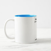 雲の計算の(ロボットが夢を見る時)マグ ツートーンマグカップ (左)