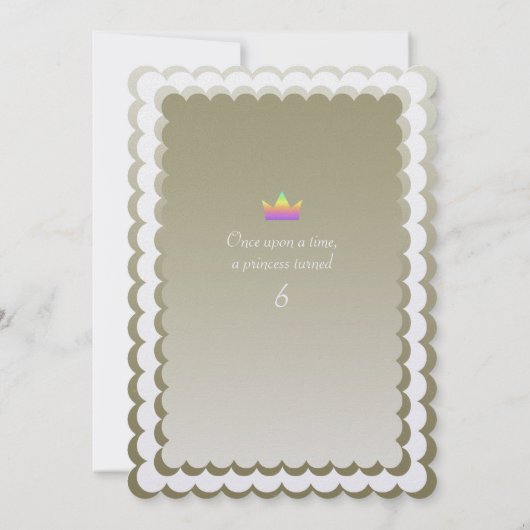 雲の誕生日の虹の夢みるような城 招待状 (裏面)