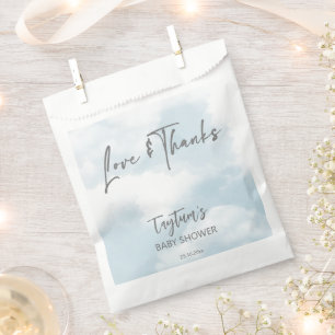 雲の赤ちゃんシャワーのパステルの雲感謝していあなたが好き フェイバーバッグ