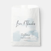 雲の赤ちゃんシャワーのパステルの雲感謝していあなたが好き フェイバーバッグ (正面)