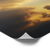 雲の輝く光 ポスター (角)