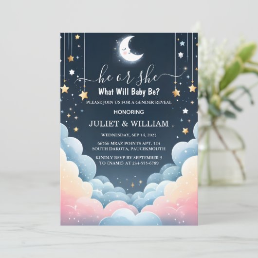 雲の輝く小さな星のジェンダーの明け 招待状 (スタンド正面)