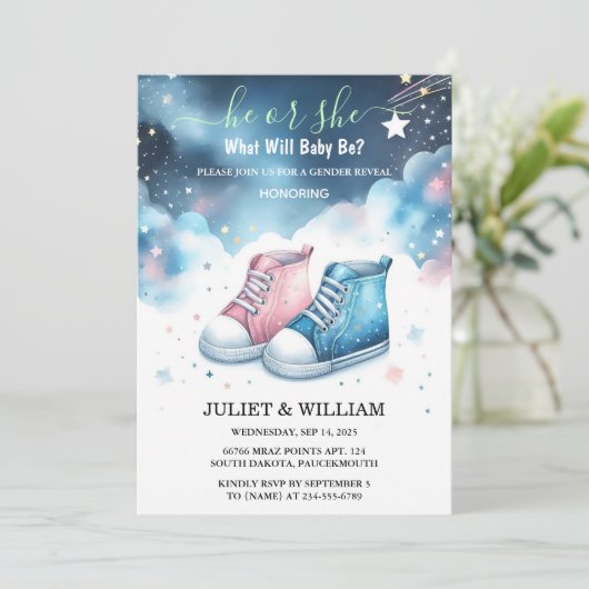 雲の輝もしく小さな星のジェンダーの明け 招待状 (スタンド正面)