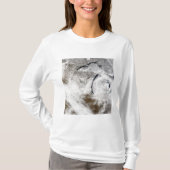 雲の通りスーペリア湖と道湖 Tシャツ (正面)