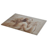 雲の遊上の天使のリラ カッティングボード (角)