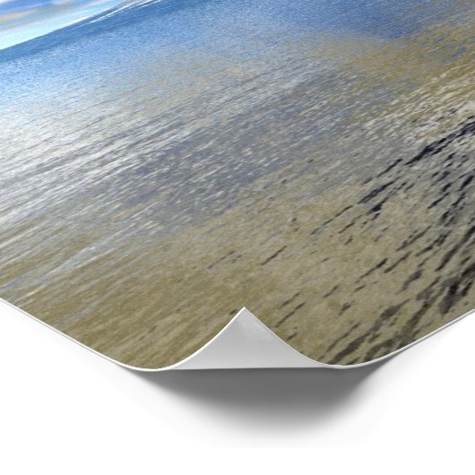 雲の遠くの海山脈 ポスター (角)