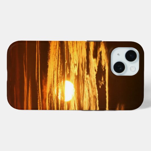 雲の間の日の出の写真 Case-Mate iPhoneケース (裏面 (横))