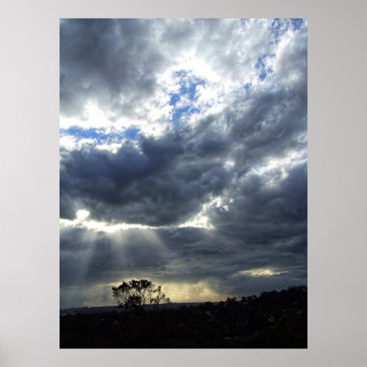 雲の集まりポスター ポスター (正面)