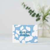 雲の青い空の雲 名刺 (スタンド正面)