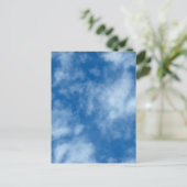 雲の青い空自然写真はがき ポストカード (スタンド正面)