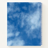 雲の青い空自然撮影 ノートブック (裏面)