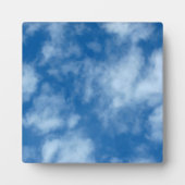 雲の青い空自然撮影 フォトプラーク (正面)