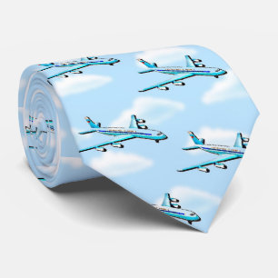 雲の飛行機 ネクタイ
