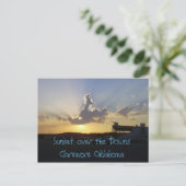 雲の馬ダウンズクレアモアの夕日… ポストカード (スタンド正面)