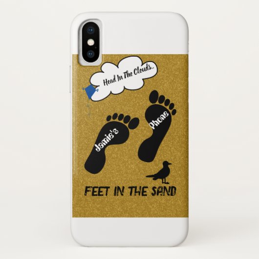 雲のiPhone / iPadケースに頭 Case-Mate iPhoneケース (裏面)